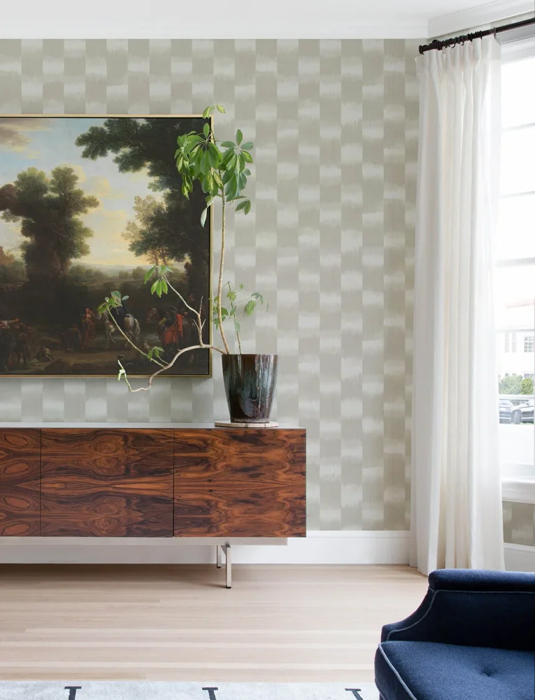 Baldwin Shibori Stripe Wallpaper - Pearl — Ảnh 2
