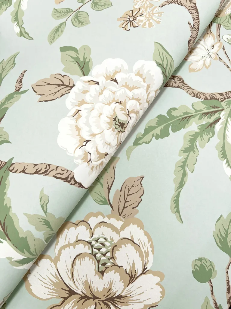 Ronald Redding Courtyard Botanical Wallpaper - Pale Blue — Ảnh 6