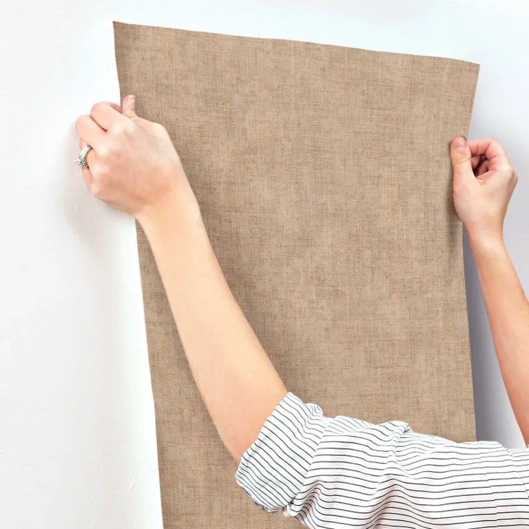 Alma Faux Weave Wallpaper - Clay — Ảnh 6
