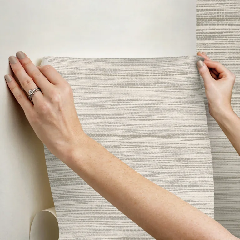 Bahia Grass Peel and Stick Wallpaper - Off-White — Ảnh 4