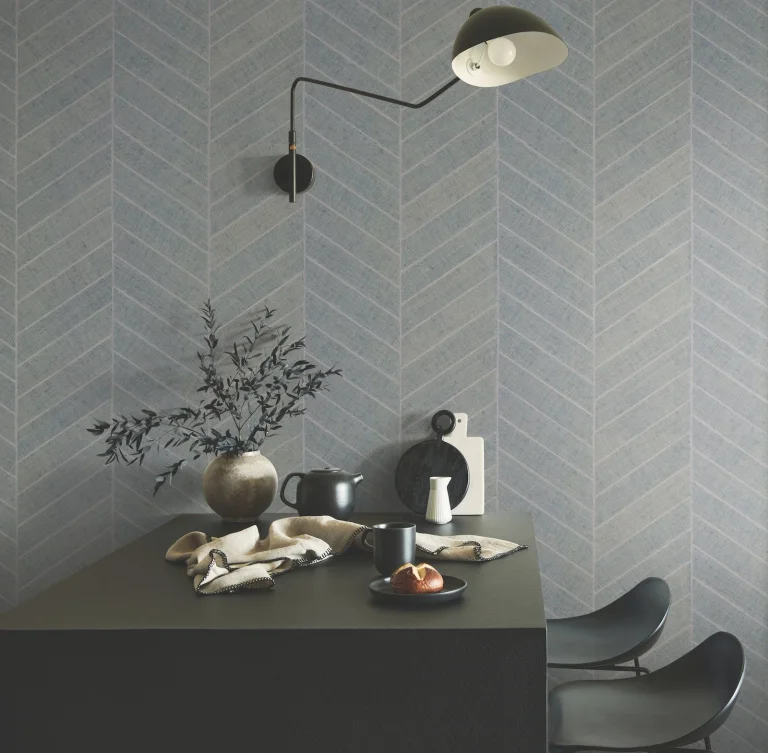 Ronald Redding Atelier Herringbone Wallpaper - Lagoon — Ảnh 4