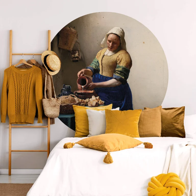 The Milk Maid - Wall Mural 5504 - Round - 144cm diameter