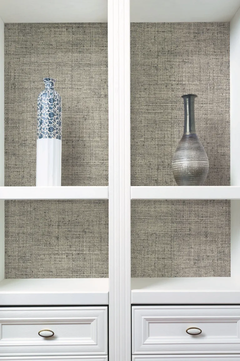 Papyrus Weave Wallpaper - Charcoal — Ảnh 4