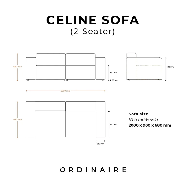 CELINE SOFA (2-SEATER) — Ảnh 19