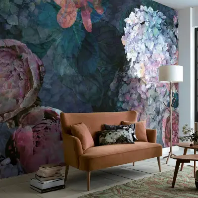 Elle Decoration 2 - 2241-20 Flowers - Green Multi