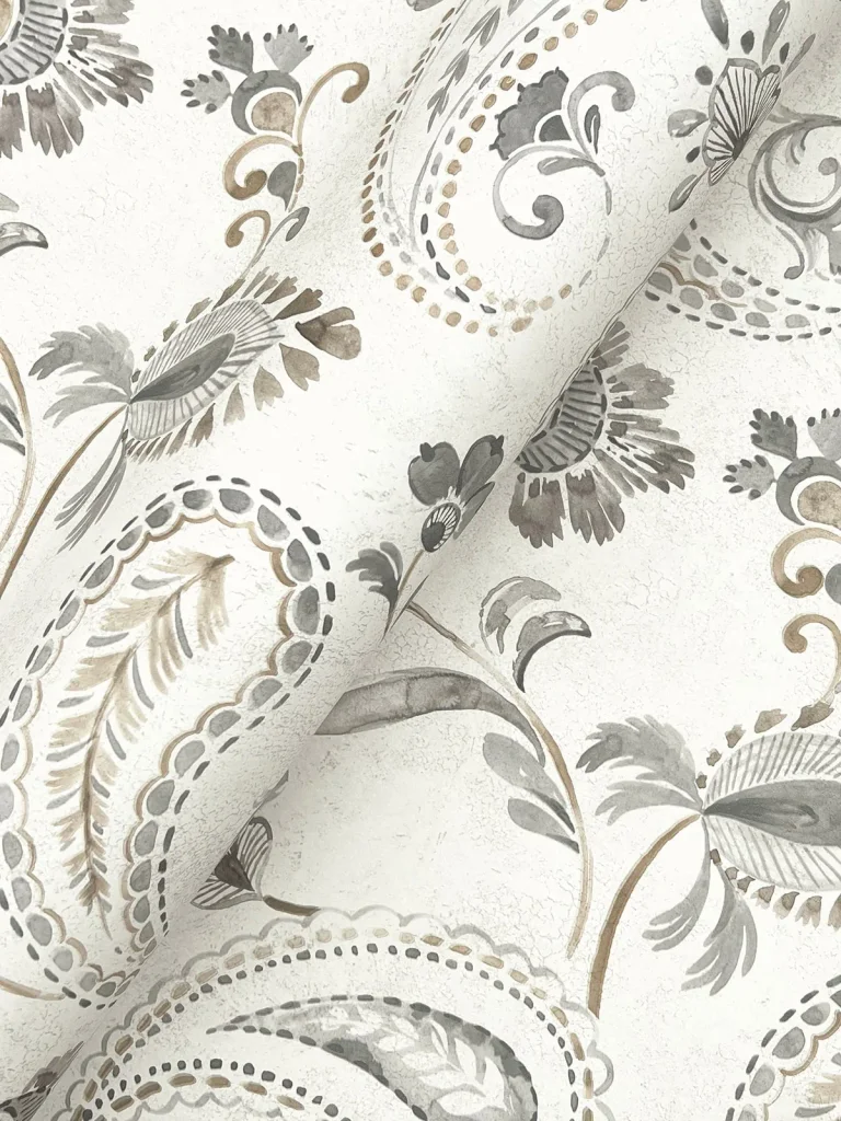 Chesapeake Darlene Jacobean Wallpaper - Slate — Ảnh 7