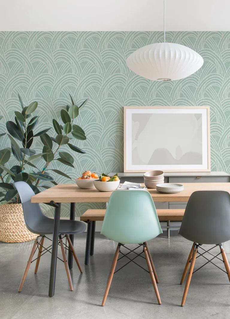 Farrah Geometric Wallpaper - Green — Ảnh 3