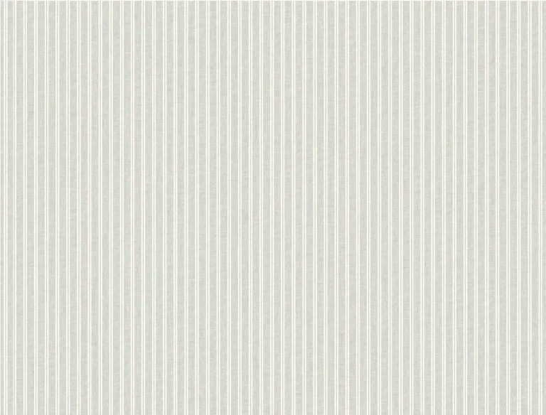 Ronald Redding Ticking Stripe Faux Linen Wallpaper - Grey — Ảnh 5