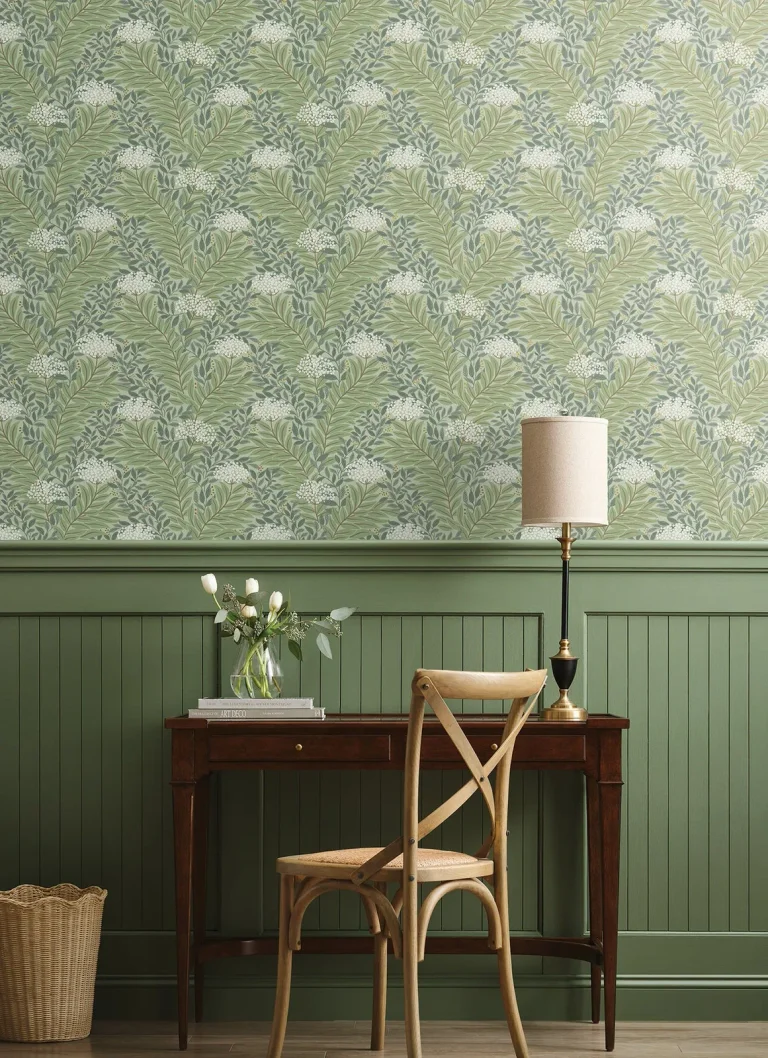 Rifle Paper Co. Highgrove Wallpaper - Sage — Ảnh 2