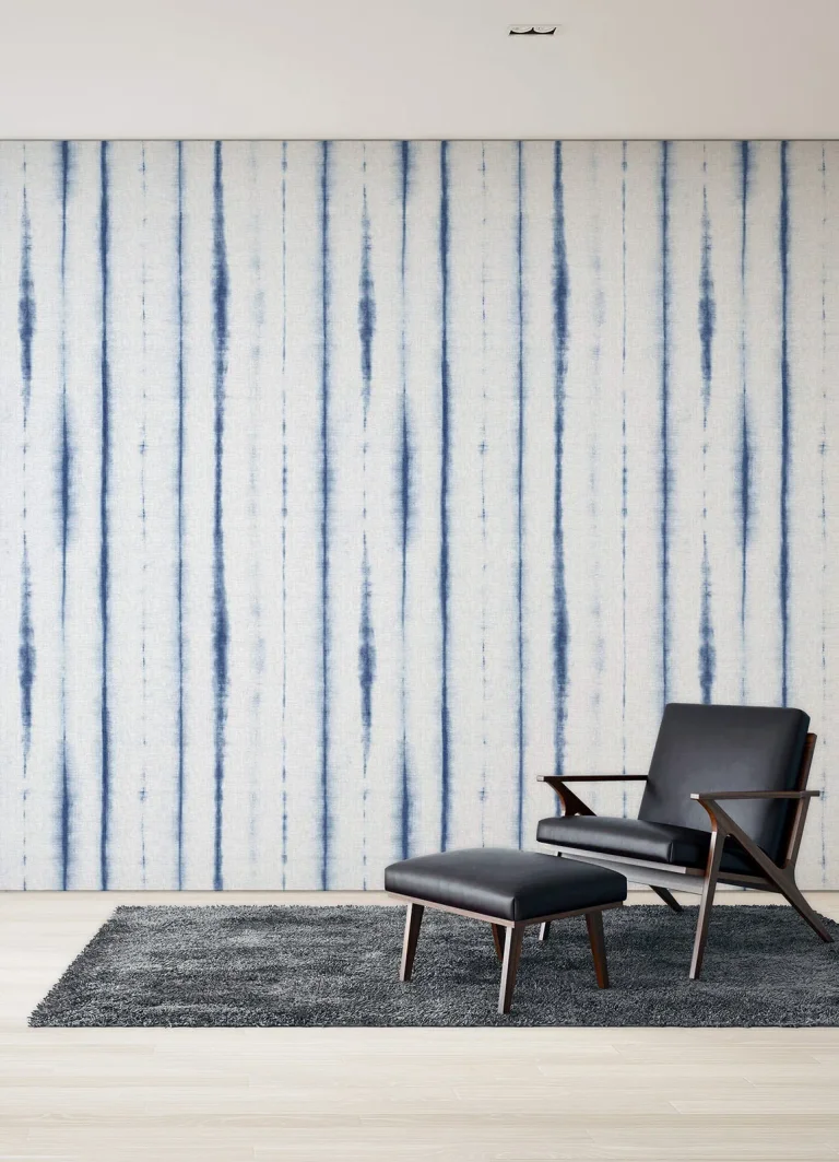 Hello Shibori Wall Mural - Denim — Ảnh 6