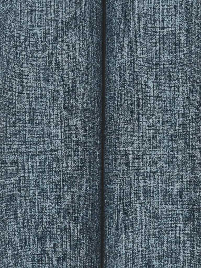 Heathered Linen Faux Fabric Wallpaper - Indigo — Image 3