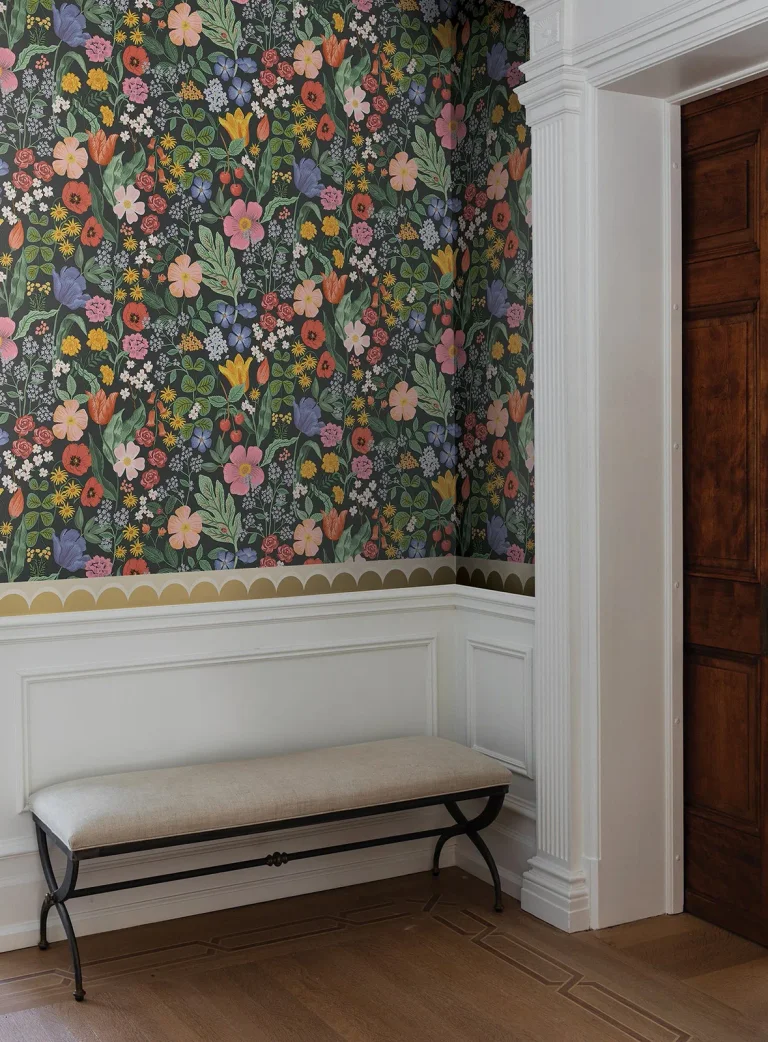 Rifle Paper Co. Blossom Wallpaper - Black — Ảnh 6