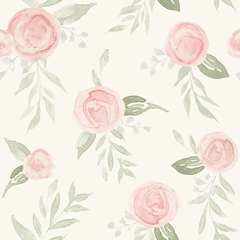 Magnolia Home Watercolor Roses Peel and Stick Wallpaper - Dishy Coral — Ảnh 4