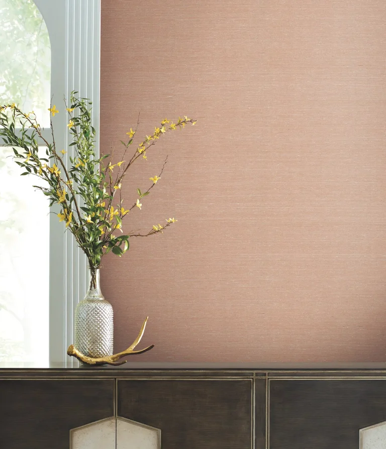 Ronald Redding Delicate Abaca Wallpaper - Brick — Ảnh 2