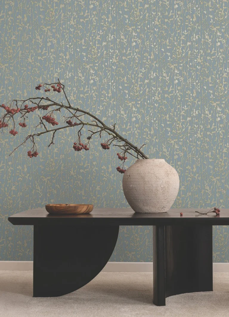Ronald Redding Filigree Abstract Wallpaper - Light Blue — Ảnh 3
