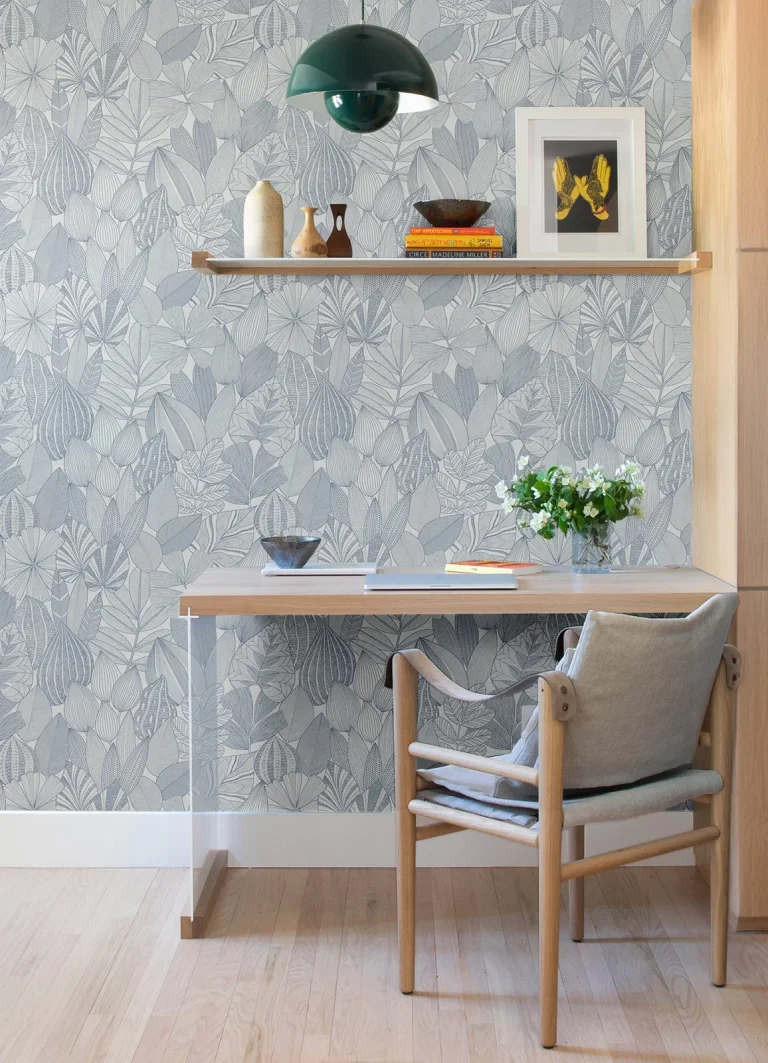 Mathias Botanical Wallpaper - Blue — Ảnh 3