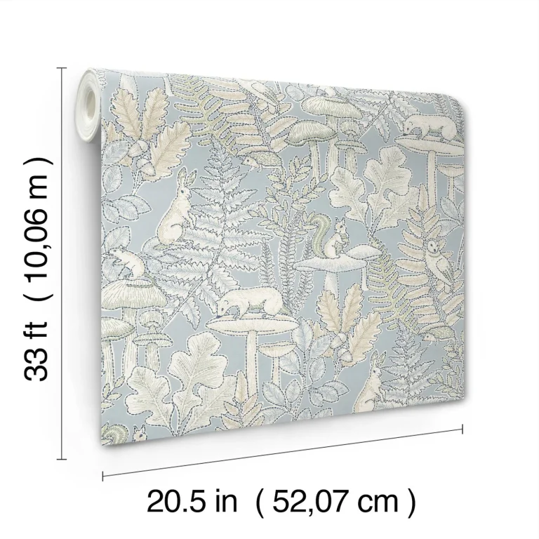 Chesapeake Holt Woodland Wallpaper - Light Blue — Image 3