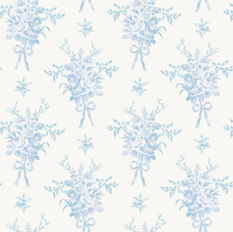 LoveShackFancy Rosie Arrangements Bouquet Toss Wallpaper - Icey Winters — Ảnh 2