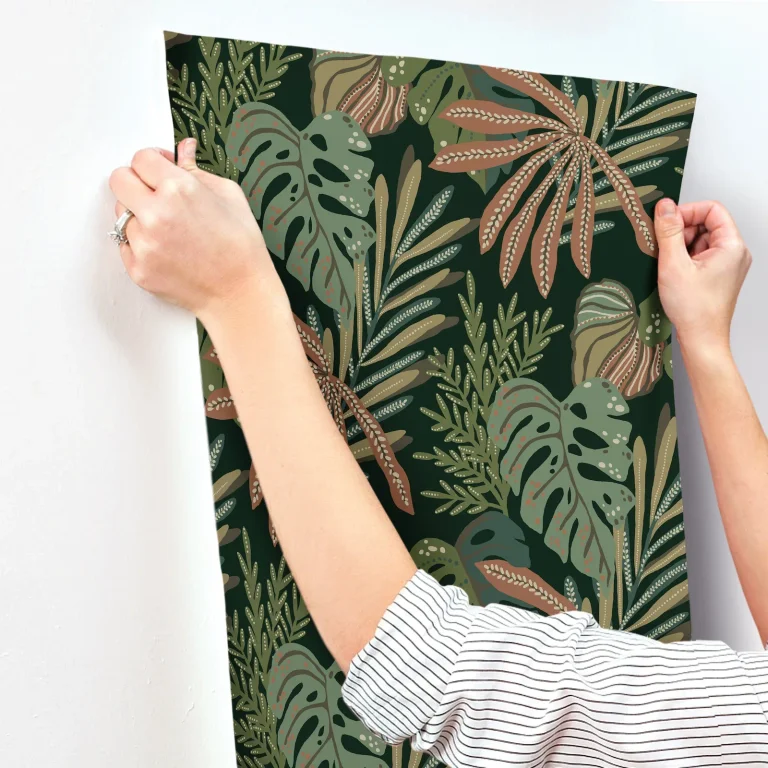 Alocasia Tropical Foliage Wallpaper - Multicolor — Ảnh 5