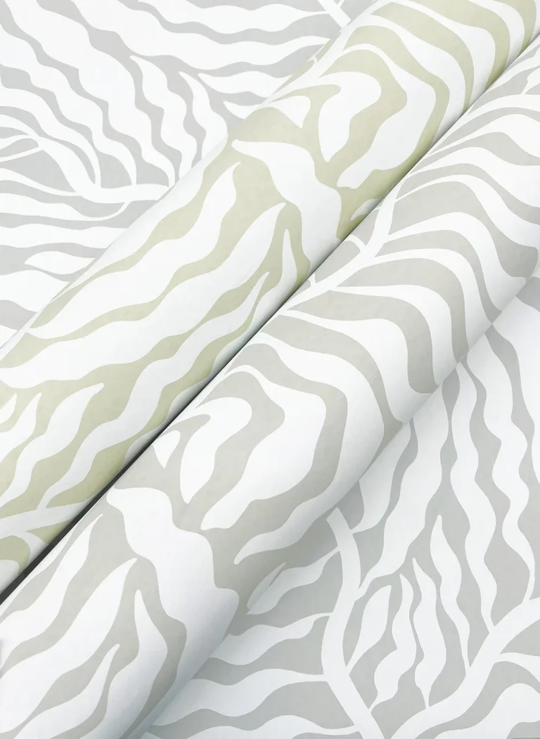 Fern Fronds Wallpaper - Grey/White — Ảnh 3