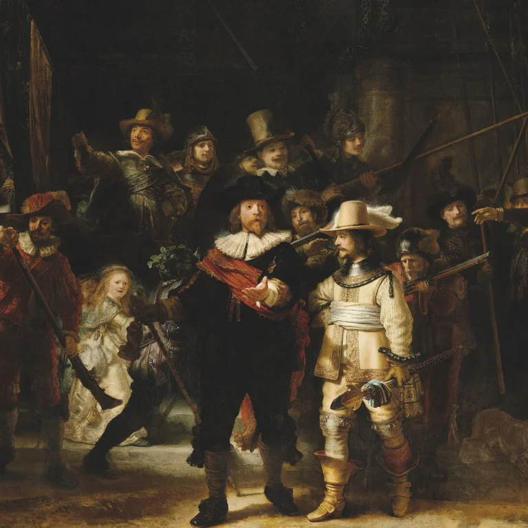 Rembrandt - The Night Watch - Wall Mural 5541 - 8 Panel - 384cm x 260cm — Ảnh 3
