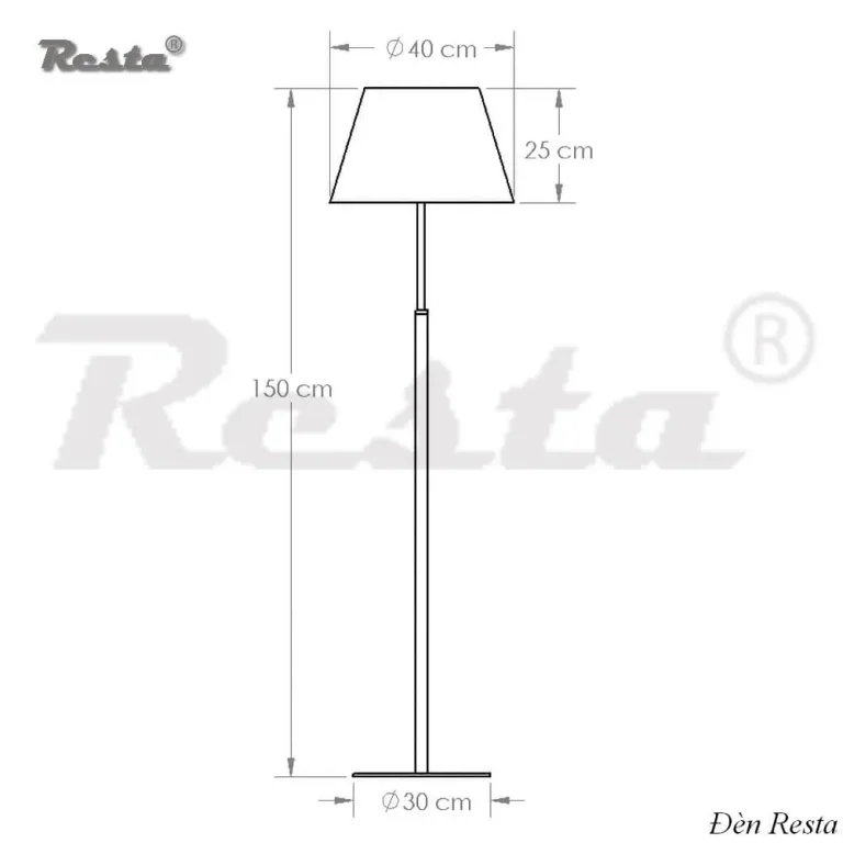 Đèn cây Resta 18 - Màu đỏ — Ảnh 8