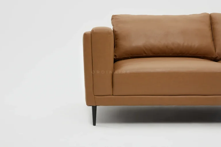 WALNUT BROWN SOFA — Image 3