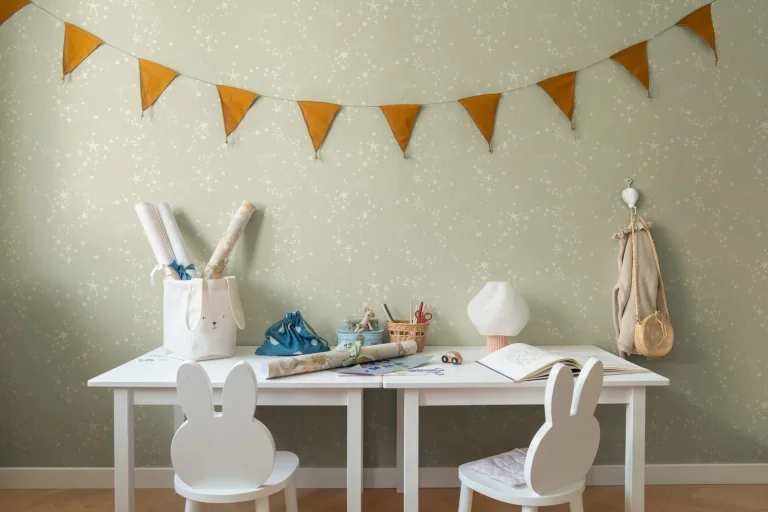 Stjarnhimmel Wallpaper - Light Green