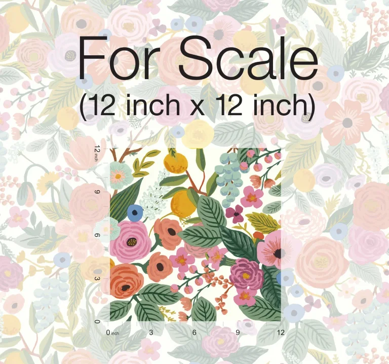 Rifle Paper Co. Garden Party Peel and Stick Wallpaper - Rose Multi — Ảnh 4
