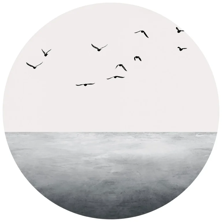 Open Sea Scape - Wall Mural 5555 - Round - 144cm diameter — Ảnh 2