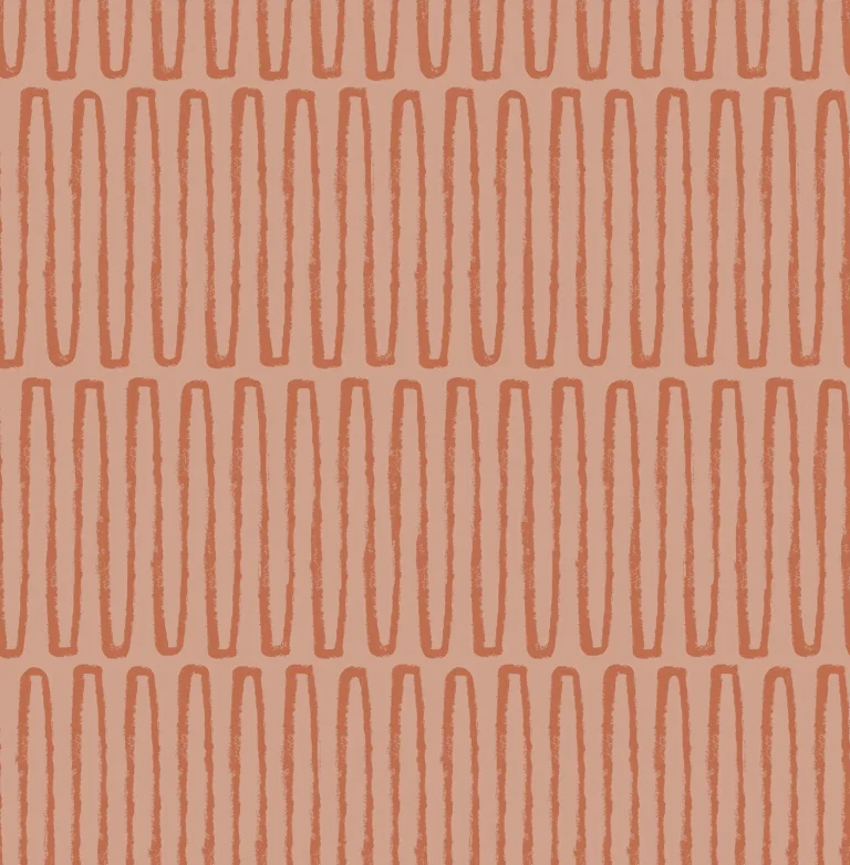 Lars Retro Wave Wallpaper - Coral — Ảnh 4