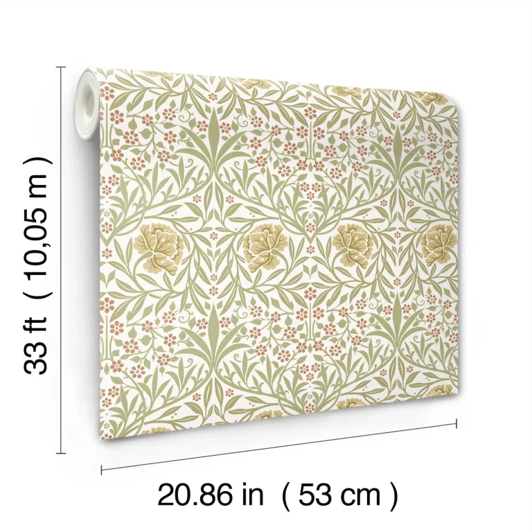 Oxford Union Floral Vines Wallpaper - Yellow — Ảnh 3
