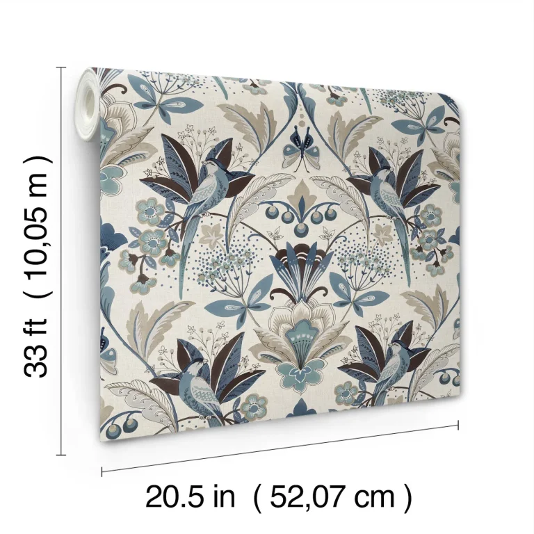 Bernadette Garden Wilderness Wallpaper - Blue — Image 2