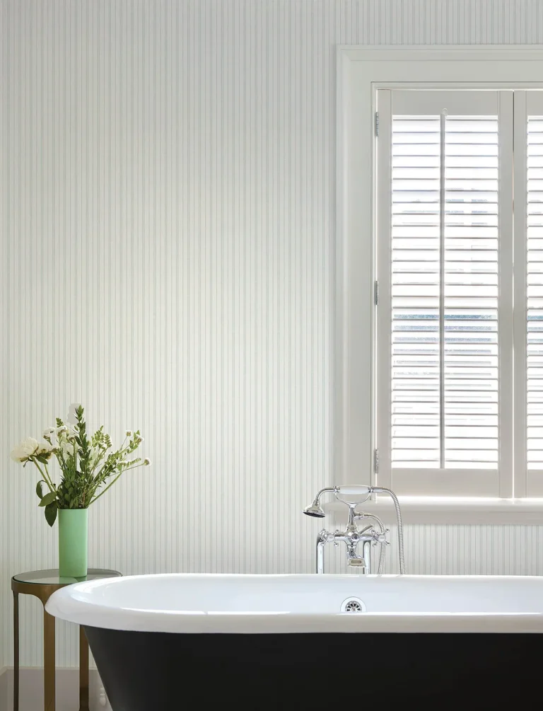 Chesapeake Harville Double Stripe Wallpaper - Aqua — Ảnh 5