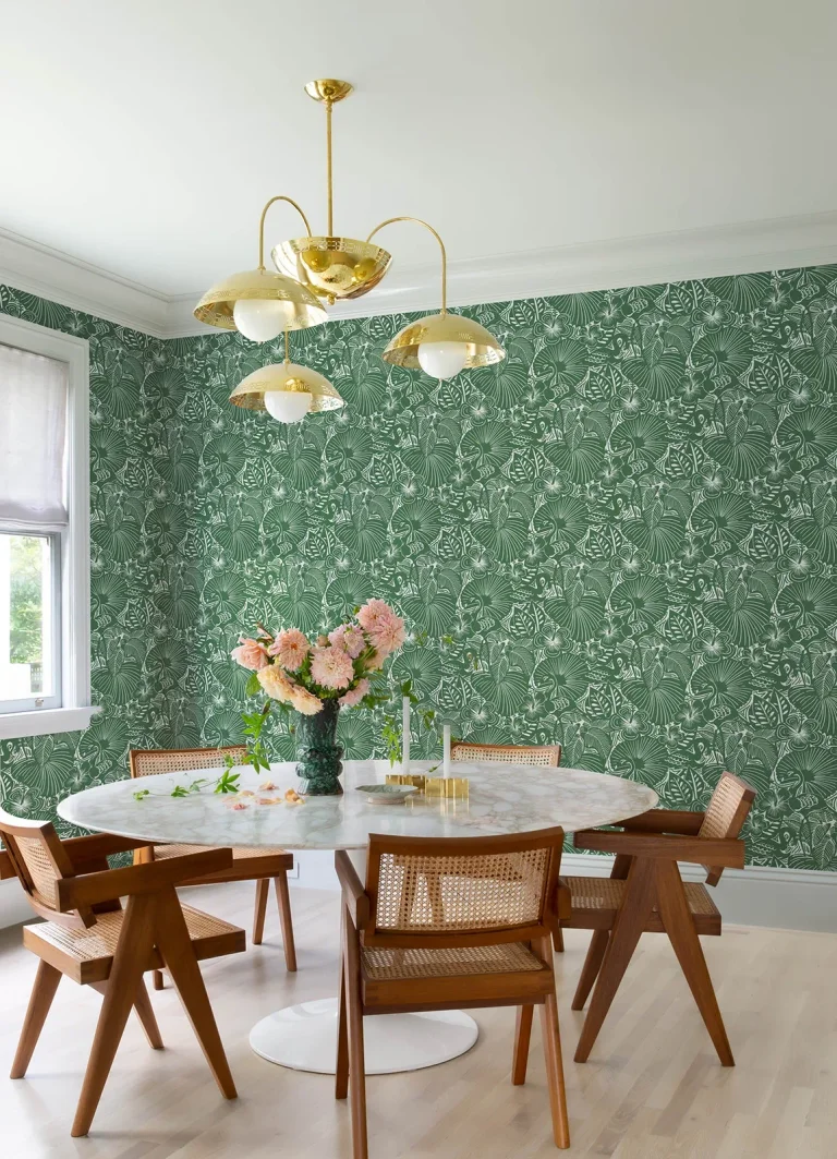 Idalia Floral Flamingo Wallpaper - Green — Ảnh 5