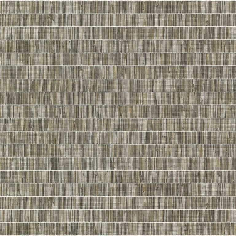 Luz Faux Grasscloth Wallpaper - Brown — Image 3