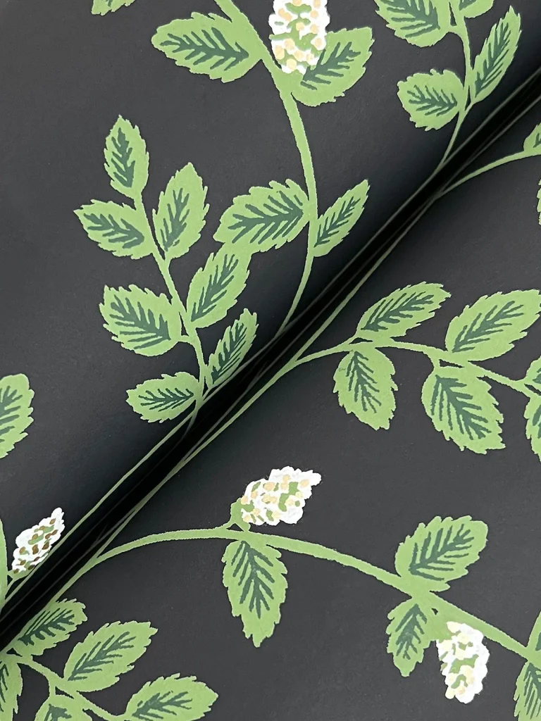 Rifle Paper Co. Climbing Vine Wallpaper - Black — Ảnh 7