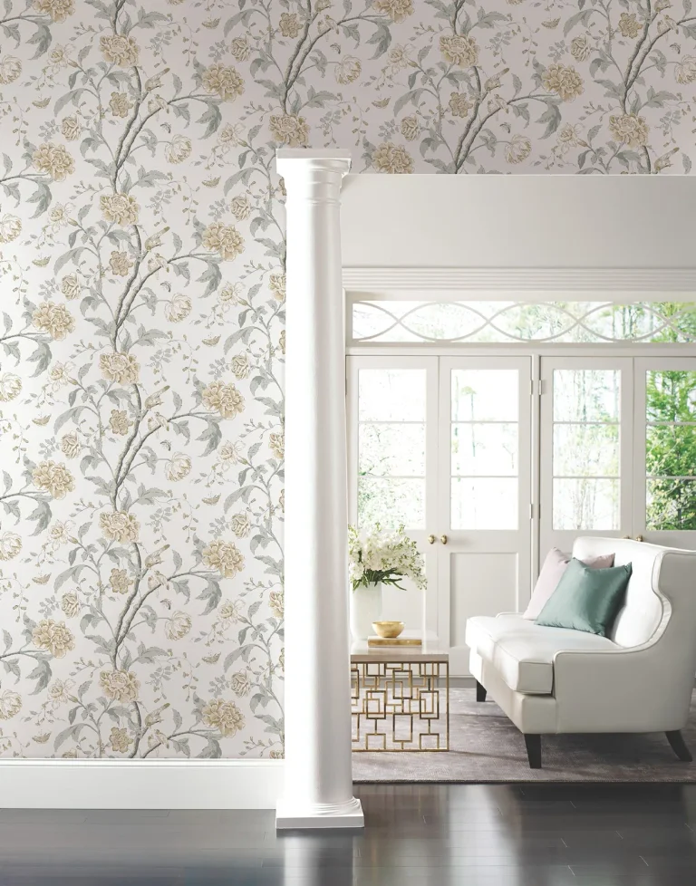 Teahouse Floral Wallpaper - Neutrals — Ảnh 7