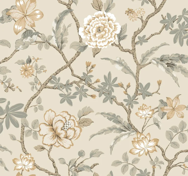 Ronald Redding Courtyard Botanical Wallpaper - Neutral — Ảnh 6