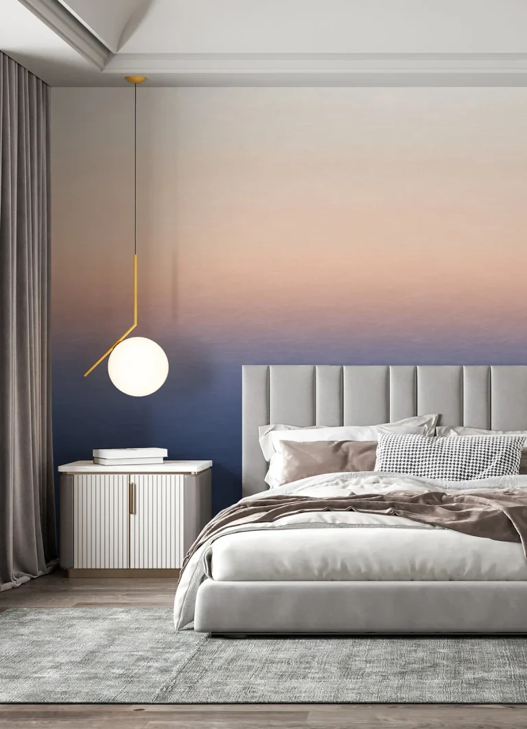 Sunrise Ombre Wall Mural - Orange — Image 6