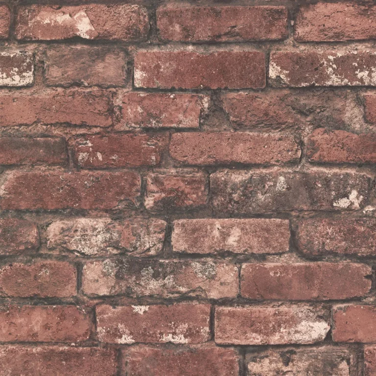 Debs Exposed Brick Wallpaper - Red — Ảnh 2