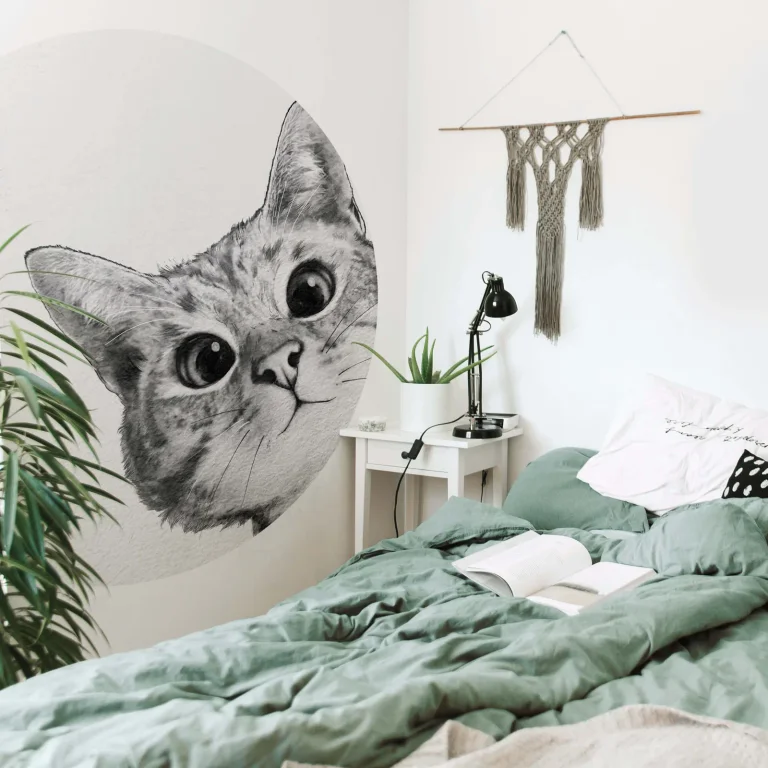 Sneaky Cat - Wall Mural 5508 - 4 Panel - 192cm x 260cm — Ảnh 2