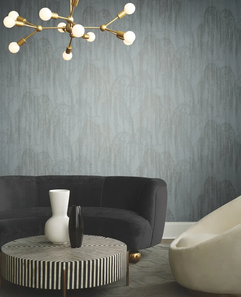 Candice Olson Willow Glow Wallpaper - Smokey Blue — Image 4