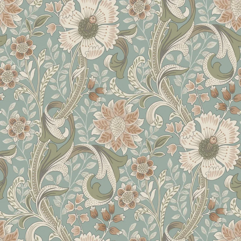 Chesapeake Liora Floral Trail Wallpaper - Aqua — Ảnh 3