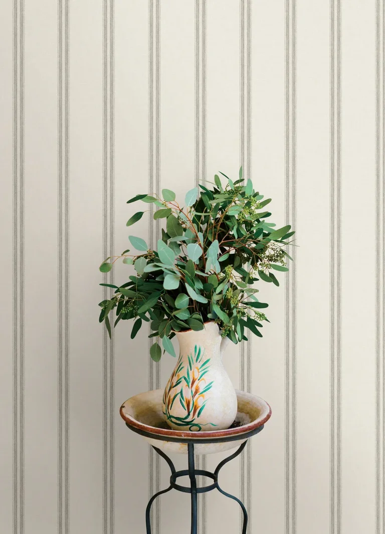 Chesapeake Johnny Stripes Wallpaper - Green — Ảnh 2