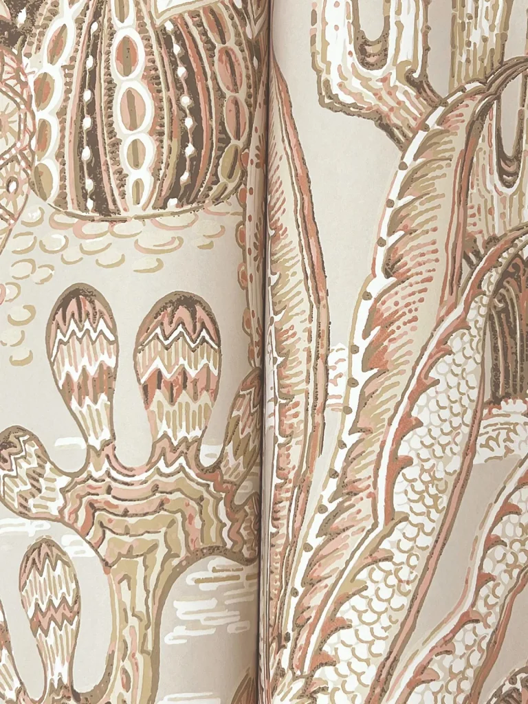 Lotus Land Cacti Wallpaper - Baked Clay — Ảnh 3