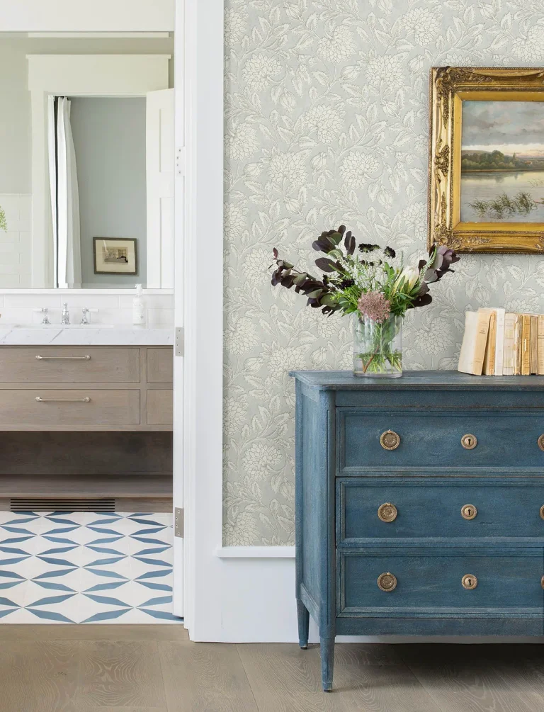 Chesapeake Vadouvan Jacobean Trail Wallpaper - Light Blue — Image 2