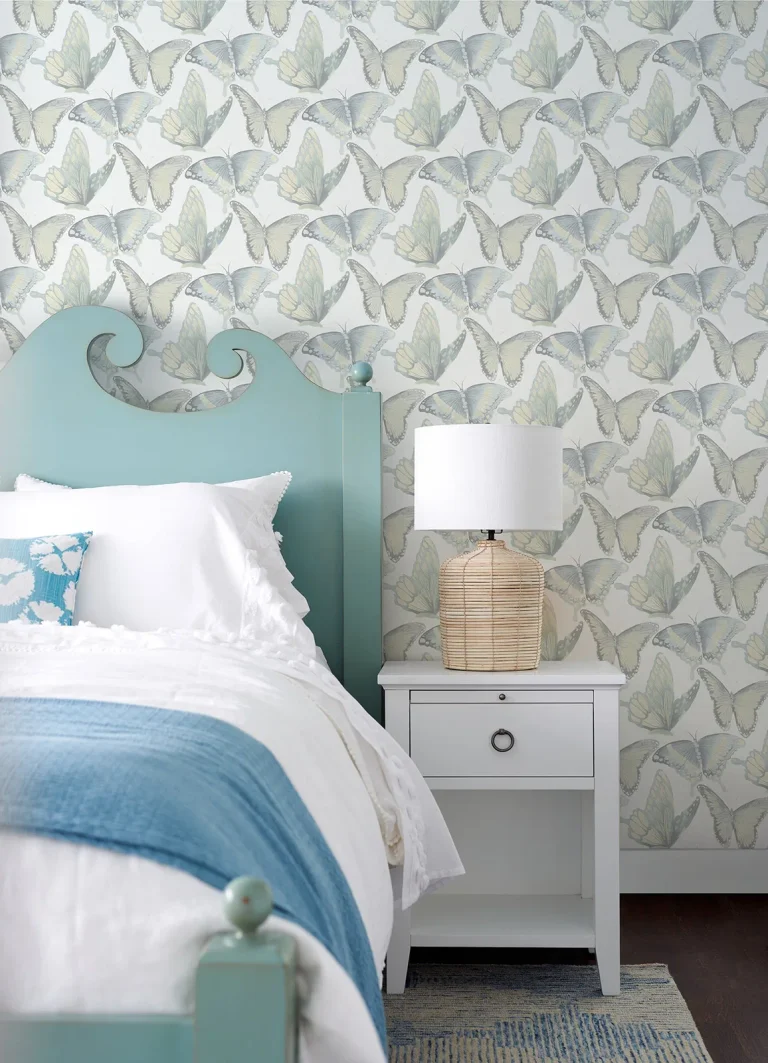 Chesapeake Janetta Butterfly Wallpaper - Mint — Ảnh 3
