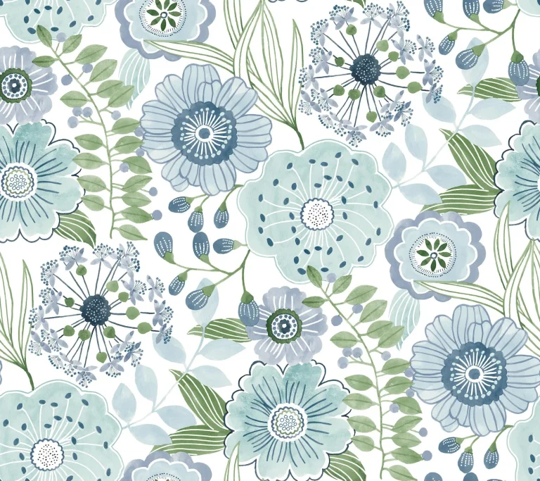 Artistic Bouquet Wallpaper - Alpine & Leaf — Ảnh 5