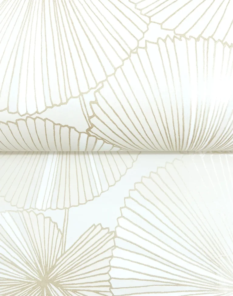 Candice Olson Layered Lily Pads Wallpaper - White — Ảnh 6